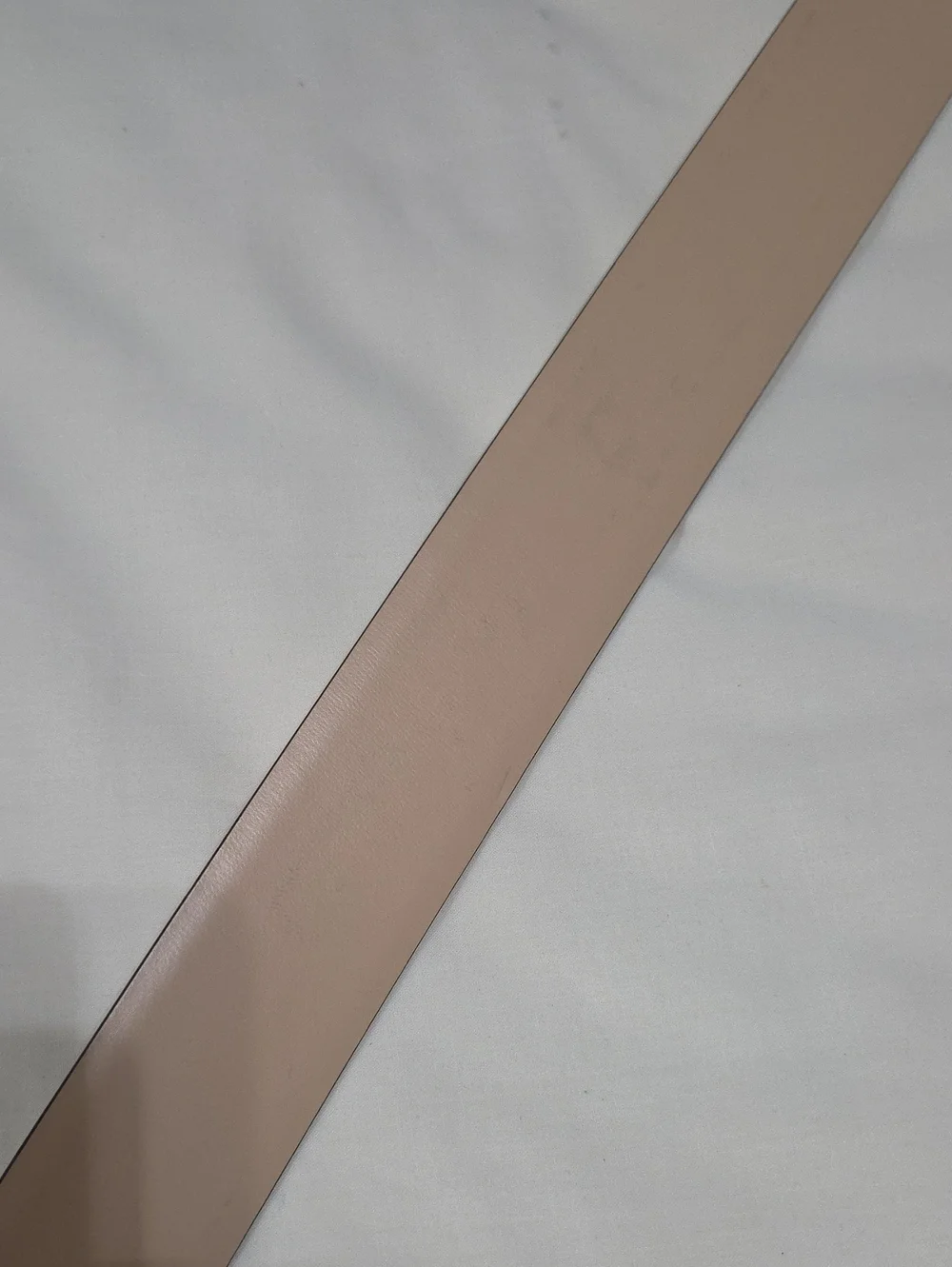 Valentino Garavani Cream White Belt with Rose Gold Sparkle Buckle